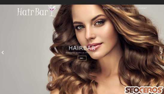 hairbar.sk desktop náhled obrázku