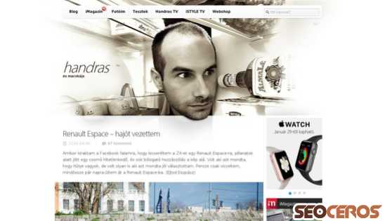handras.hu desktop előnézeti kép