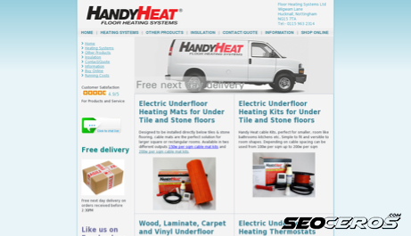 handy-heat.co.uk desktop náhled obrázku