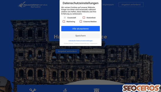 hausmeisterservice-schwinn.de desktop előnézeti kép