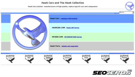 hawkcars.co.uk desktop förhandsvisning