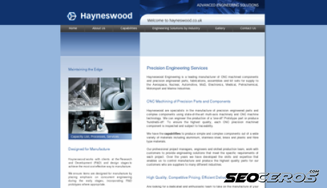 hayneswood.co.uk desktop prikaz slike