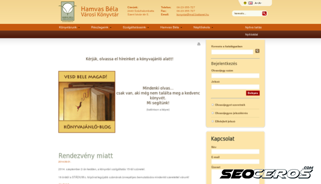 hbvk.hu desktop előnézeti kép