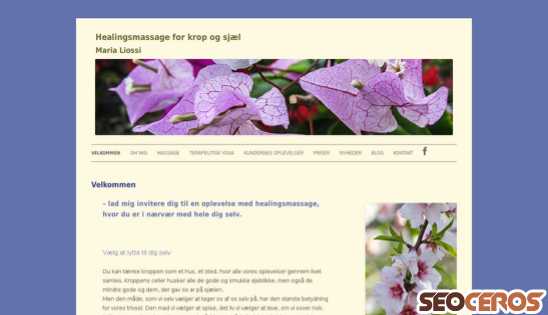 healende-massage.dk desktop preview