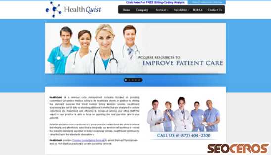 healthquist.com desktop Vista previa