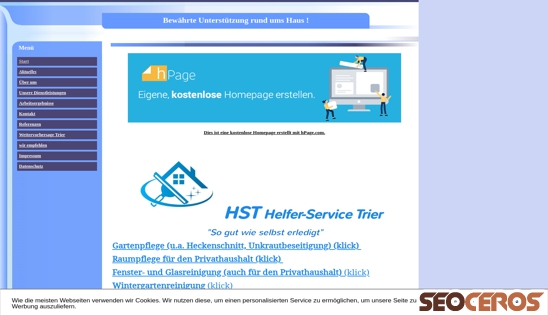 helferservice-trier.de desktop náhled obrázku