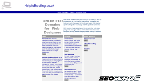 helpfulhosting.co.uk desktop Vista previa