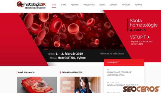hematologiask.sk desktop előnézeti kép