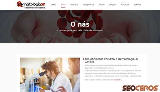 hematologiask.sk/onas desktop náhľad obrázku