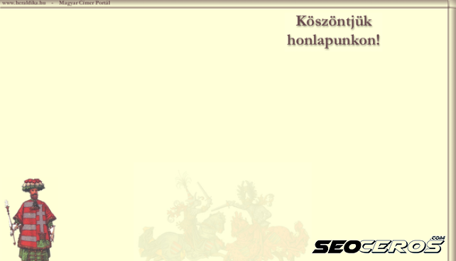 heraldika.hu desktop obraz podglądowy