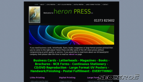 heron-press.co.uk desktop előnézeti kép