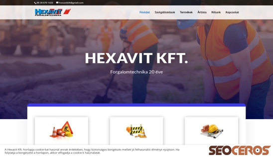 hexavit.hu desktop Vorschau