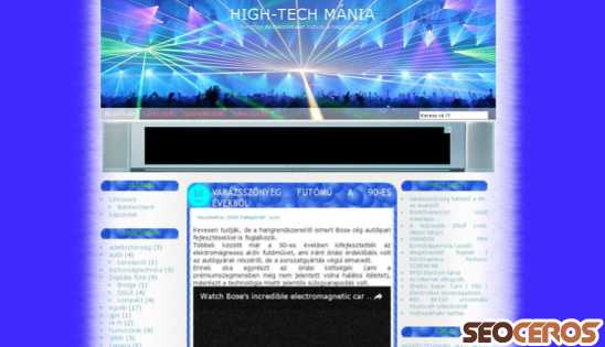 hightechmania.hu desktop vista previa