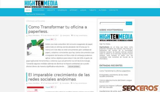 hightenmedia.com desktop előnézeti kép