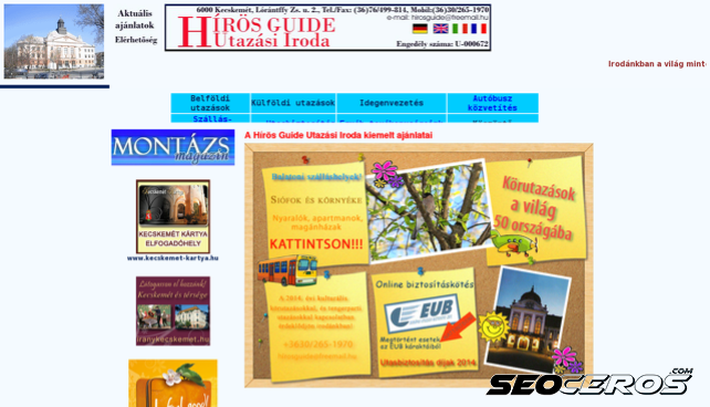 hirosguide.hu desktop előnézeti kép