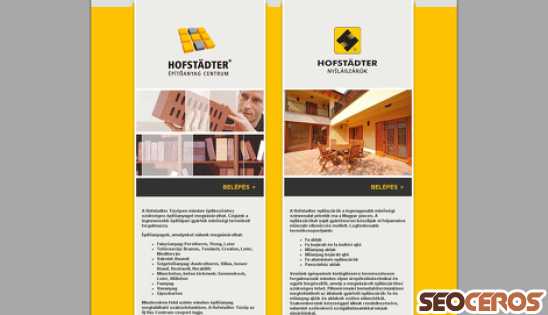 hofstadter.hu desktop vista previa