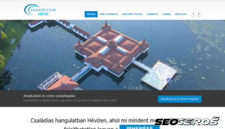 holidayclubheviz.hu desktop náhľad obrázku