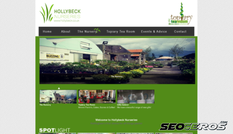 hollybeck.co.uk desktop förhandsvisning