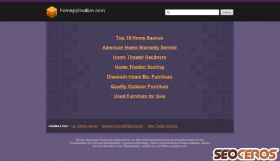 homapplication.com desktop förhandsvisning