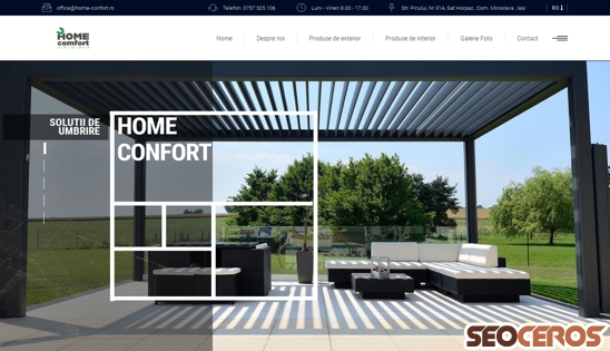home-confort.ro desktop preview