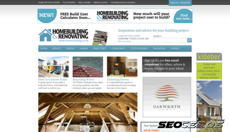 homebuilding.co.uk desktop previzualizare