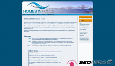 homesinfocus.co.uk desktop náhľad obrázku