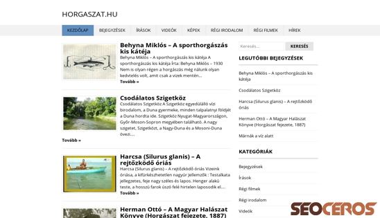 horgaszat.hu desktop előnézeti kép