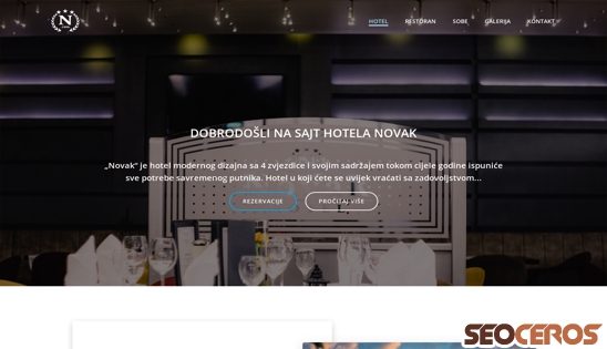 hotel-novak.com desktop előnézeti kép