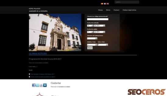hotelpalaciodelmarques.es desktop obraz podglądowy