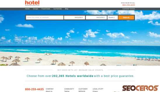 hotelreservations.com desktop previzualizare