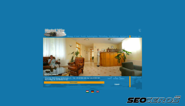 hotelvar.hu desktop náhľad obrázku