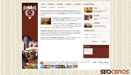 hotelwagner.hu desktop előnézeti kép