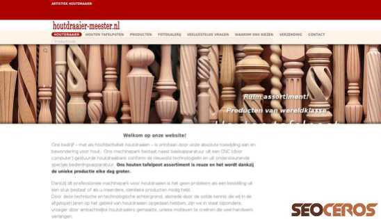 houtdraaier-meester.nl desktop obraz podglądowy
