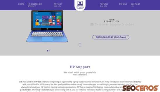 hp-laptop-support.com desktop előnézeti kép