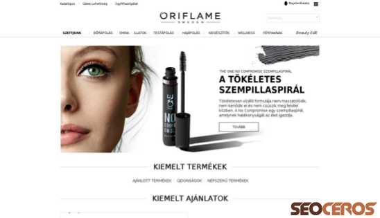 oriflame.hu desktop náhled obrázku
