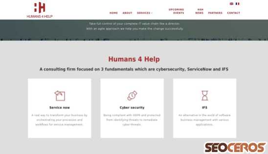 humans4help.com desktop förhandsvisning
