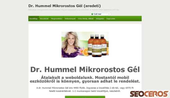 hummelgel.info desktop Vorschau