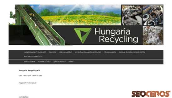 hungarec.hu desktop náhľad obrázku