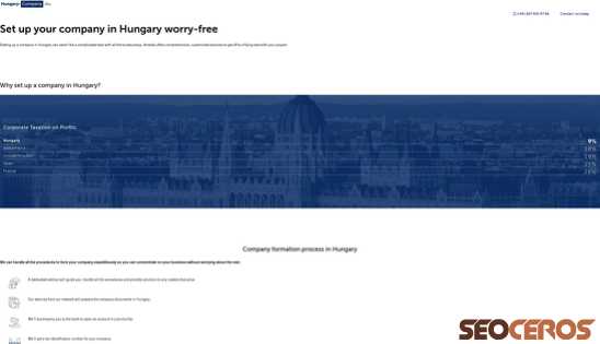 hungary-company.hu desktop náhľad obrázku