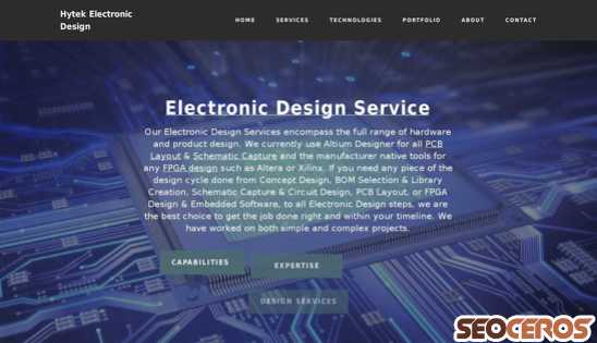 hytek-ed.com/electronic_design_services.html desktop előnézeti kép