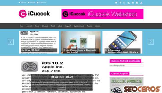 icuccok.hu desktop előnézeti kép