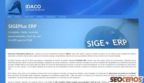 idaco.es desktop förhandsvisning