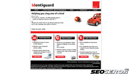 identiguard.co.uk desktop Vista previa