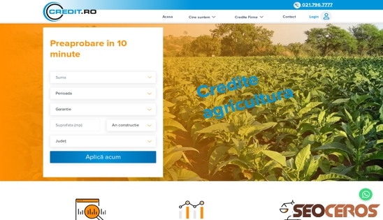 ifn.alexglavan.ro/credite-agricultura desktop előnézeti kép