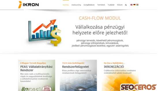 ikron.hu desktop előnézeti kép