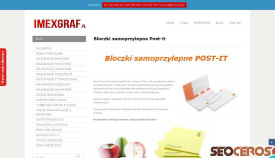 imexgraf.pl/bloczki-reklamowe-post-it desktop náhled obrázku