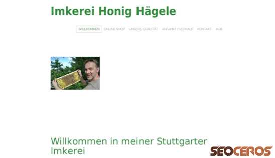 imkerei-honig-haegele.jimdo.com desktop előnézeti kép