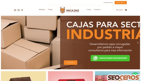 incajas.com desktop förhandsvisning