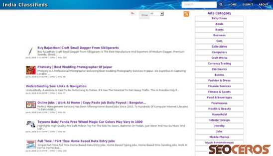 indiaclassify.com desktop Vista previa
