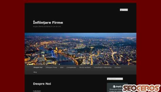 infiintare-firma-uk.info desktop preview